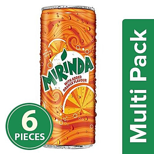 Mirinda Soft Drink - Orange, 6X250 ml MultiPack 