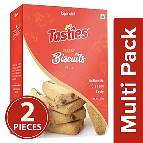 Tasties Biscuits - Fruit, 2X200gm MultiPack 