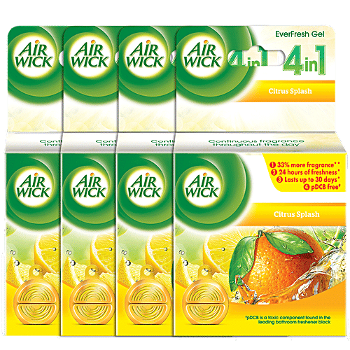 Air wick Everfresh Gel - Citrus Splash, 4x50 g Multipack 