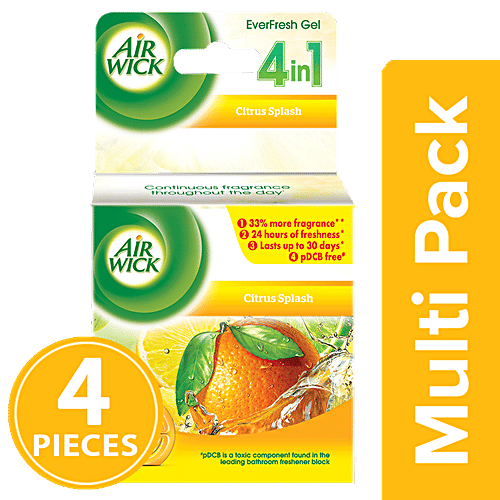 Air wick Everfresh Gel - Citrus Splash, 4x50 g Multipack 