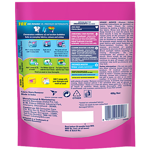 bb Combo Harpic Disinfectant Toilet Cleaner, Rose 1 L + Vanish Stain Removal Powder 400 g, Combo (Pack of 2) 