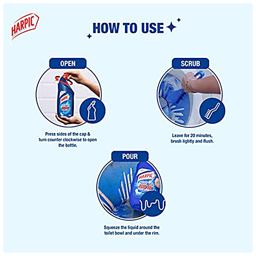 bb Combo Harpic Disinfectant Toilet Cleaner, Rose 1 L + Vanish Stain Removal Powder 400 g, Combo (Pack of 2) 