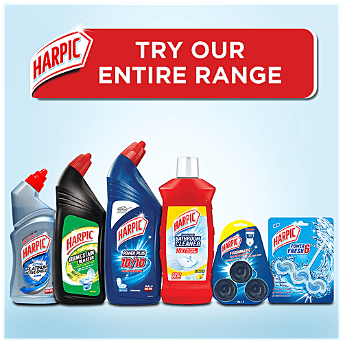 bb Combo Harpic Disinfectant Toilet Cleaner, Rose 1 L + Vanish Stain Removal Powder 400 g, Combo (Pack of 2) 