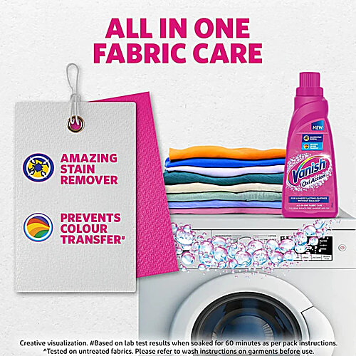 Vanish Oxi Action All In One Stain Remover, 2 x 800 ml Multipack Removes Tough Stains and Brightens Colours, Liquid Detergent Add On