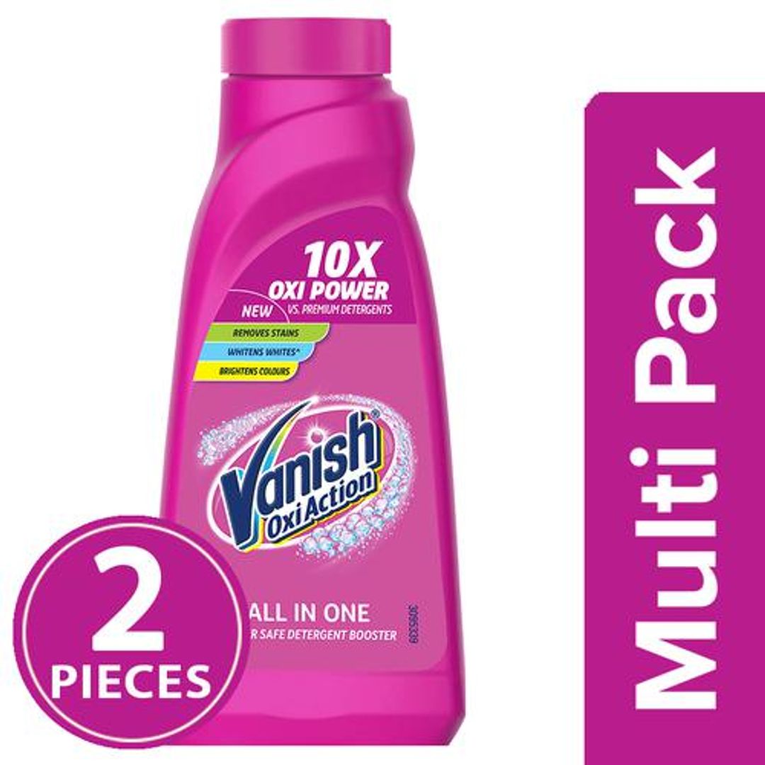 Vanish Oxi Action All In One Stain Remover, 2 x 800 ml Multipack