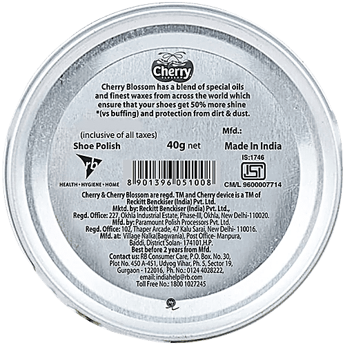 Cherry Blossom Shoe Polish - Black, 2x40 g Multipack 