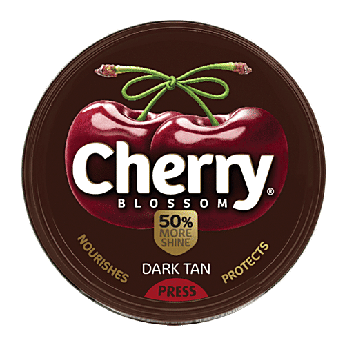 Cherry Blossom Shoe Polish - Dark Tan, 2x40 g Multipack 