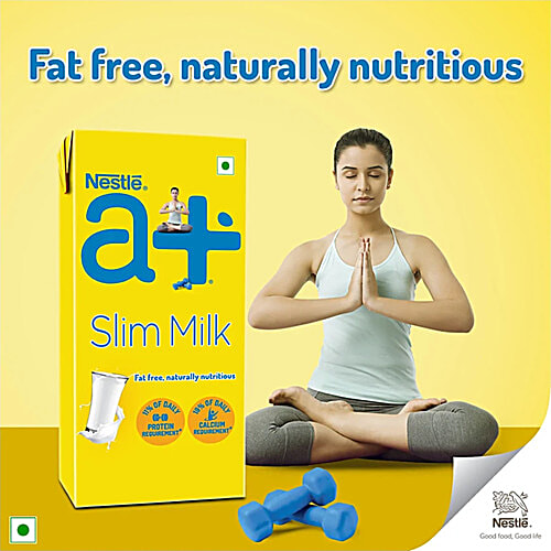 Nestle A+ Slim Milk - Low Fat Carton, 5x1 L Multipack 