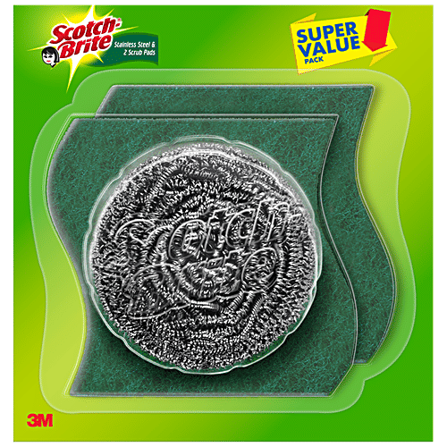Scotch brite Steel Scrubber Combo, 3x1 pc Multipack 