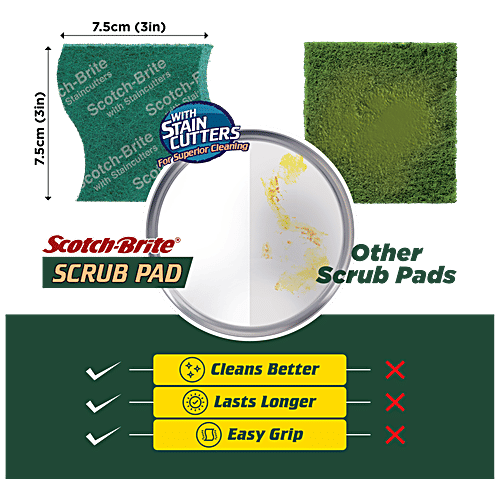 Scotch brite Steel Scrubber Combo, 3x1 pc Multipack 