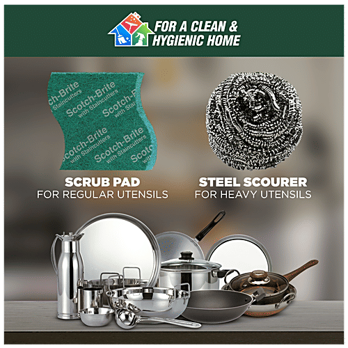 Scotch brite Steel Scrubber Combo, 3x1 pc Multipack 