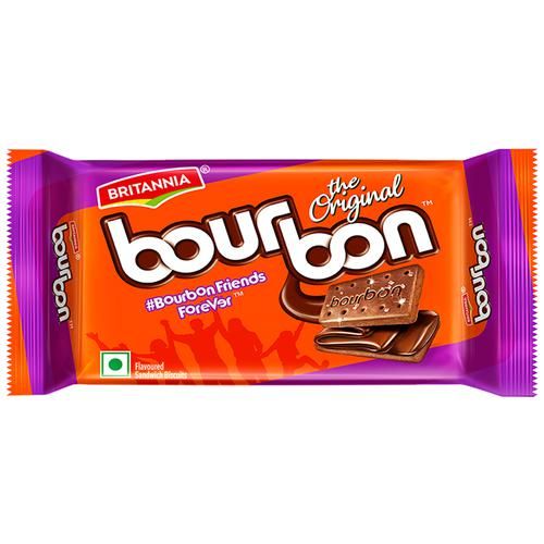 Buy Britannia Bourbon Cream Biscuit Chocolate Flavor Online At Best Price Bigbasket
