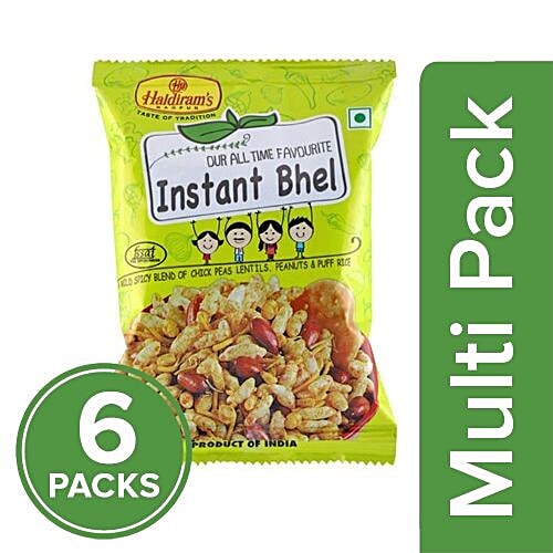 Haldirams  Instant Bhel, 6x55 g Multipack 