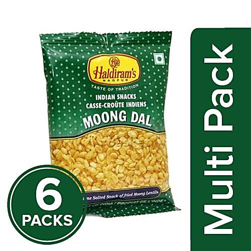 Haldiram's Namkeen - Moong Dal, 6x30 g Multipack 