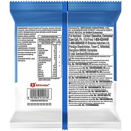 Britannia Biscuits - Milk Bikis, 6x200 g Multipack 