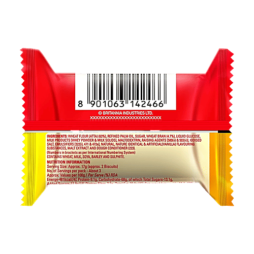 Britannia Nutri Choice - Hi Fibre Digestive Biscuits, 6x58 g Multipack 