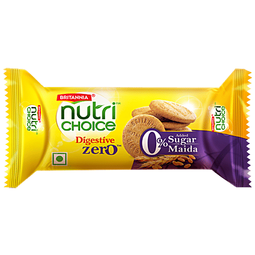 Britannia Nutrichoice Digestive Zero Biscuits, 6x91.7 g (Multipack)