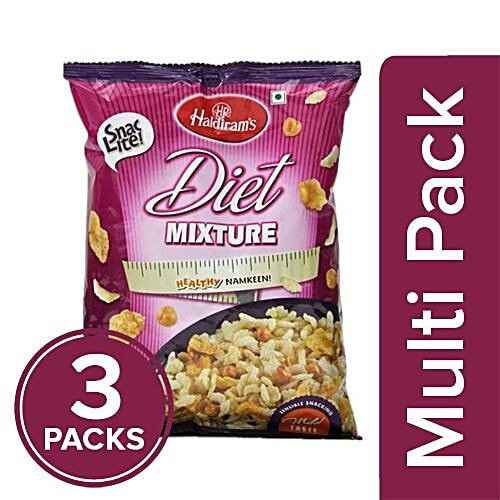 Haldiram's Namkeen - Diet Mixture (Del), 3x150 g Multipack 