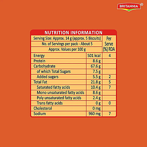 Britannia 50 50 Time Pass Biscuits - Simply Salted, 6x78 g Multipack 