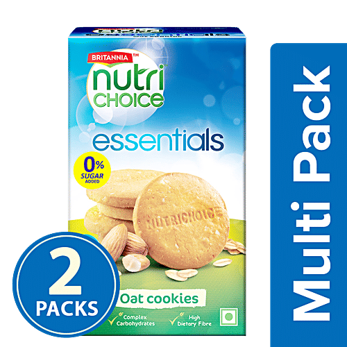 Buy Britannia NutriChoice Essentials Oats Cookies (No Added Sugar