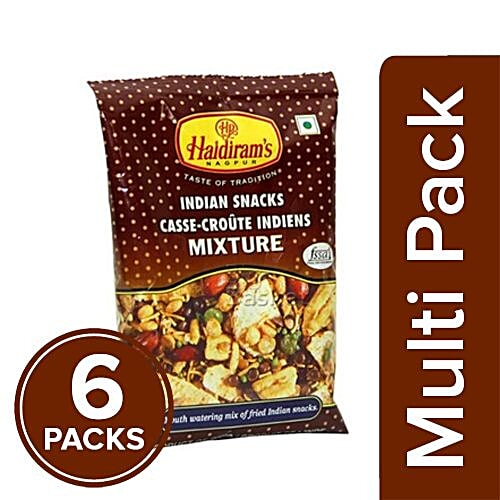 Haldiram's Namkeen - Mixture, 6x55 g Multipack 