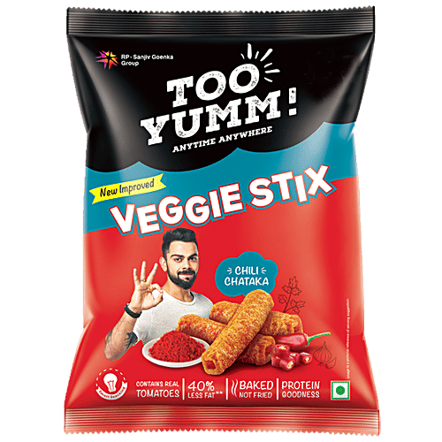 Too Yumm! Veggie Stix - Chilly Chataka, 6x26 g Multipack 