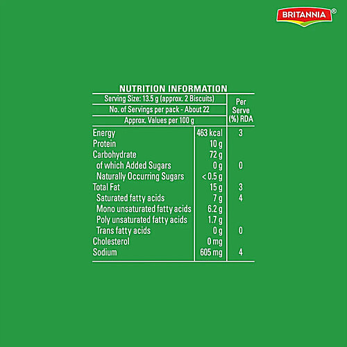 Britannia NutriChoice Sugar Free Cream Cracker, 2x300 g Multipack 