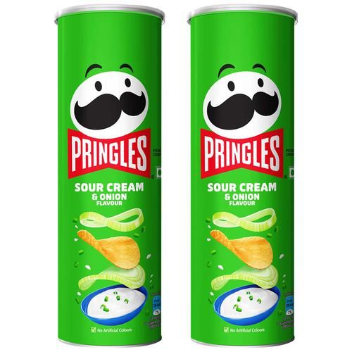Buy Pringles Potato Chips - Sour Cream & Onion Flavoured Online at Best ...