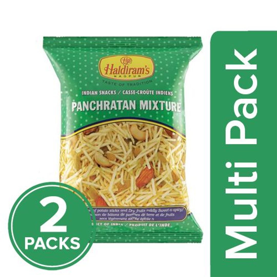 Haldiram's Mixture - Panchratan, 2x150 g Multipack