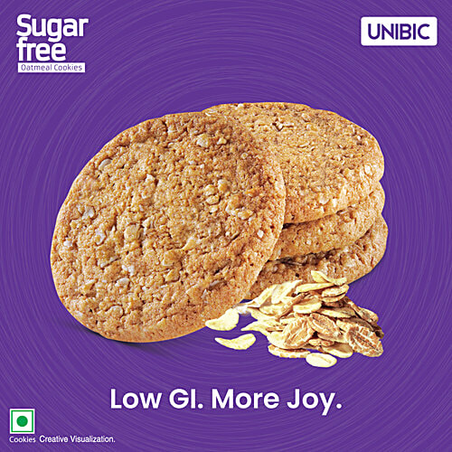 Unibic Sugar Free Oatmeal Cookies, 3 x 67.5 g (Multipack)