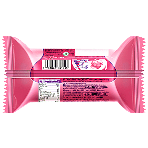 Britannia Treat - Strawberry Biscuits, 5x60 g Multipack 