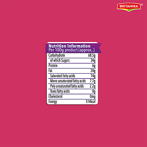 Britannia Treat - Strawberry Biscuits, 5x60 g Multipack 