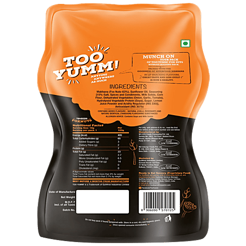 Too Yumm! Foxnuts - Tandoori, 2x30 g Multipack 