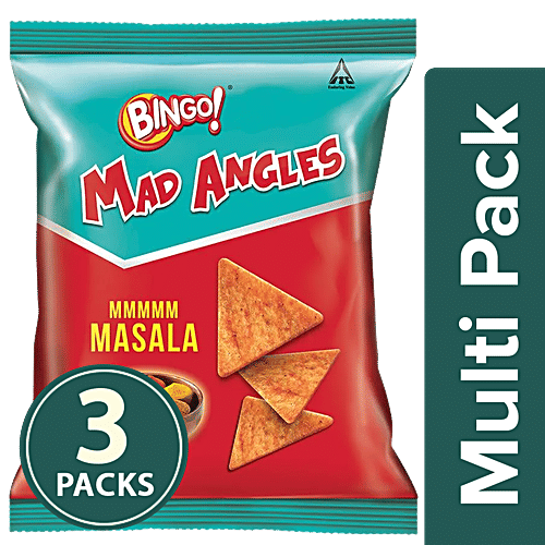 Bingo Mad Angles - Masala Madness, 3x72.5 g Multipack 