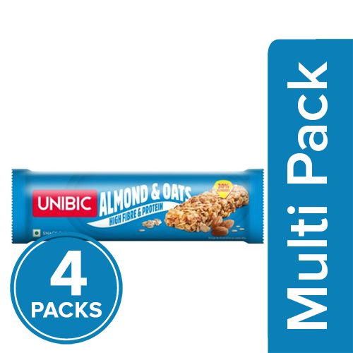 Unibic Snack Bar - Almond & Oats, 4x30 g Multipack 
