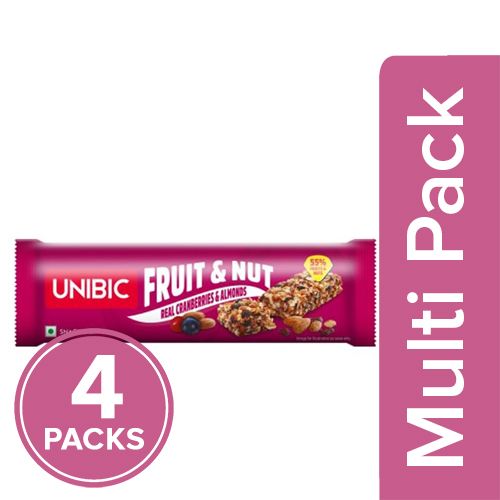 Unibic Snack Bar - Fruit & Nut, 4x30 g Multipack 
