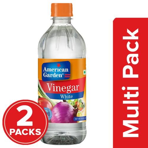 American Garden  Natural Vinegar - White, 2x473 ml Multipack 