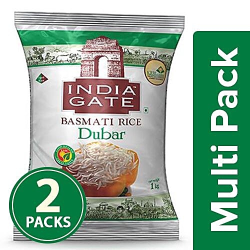 Buy India Gate Basmati Rice Dubar 1 Kg Pouch Online now ...