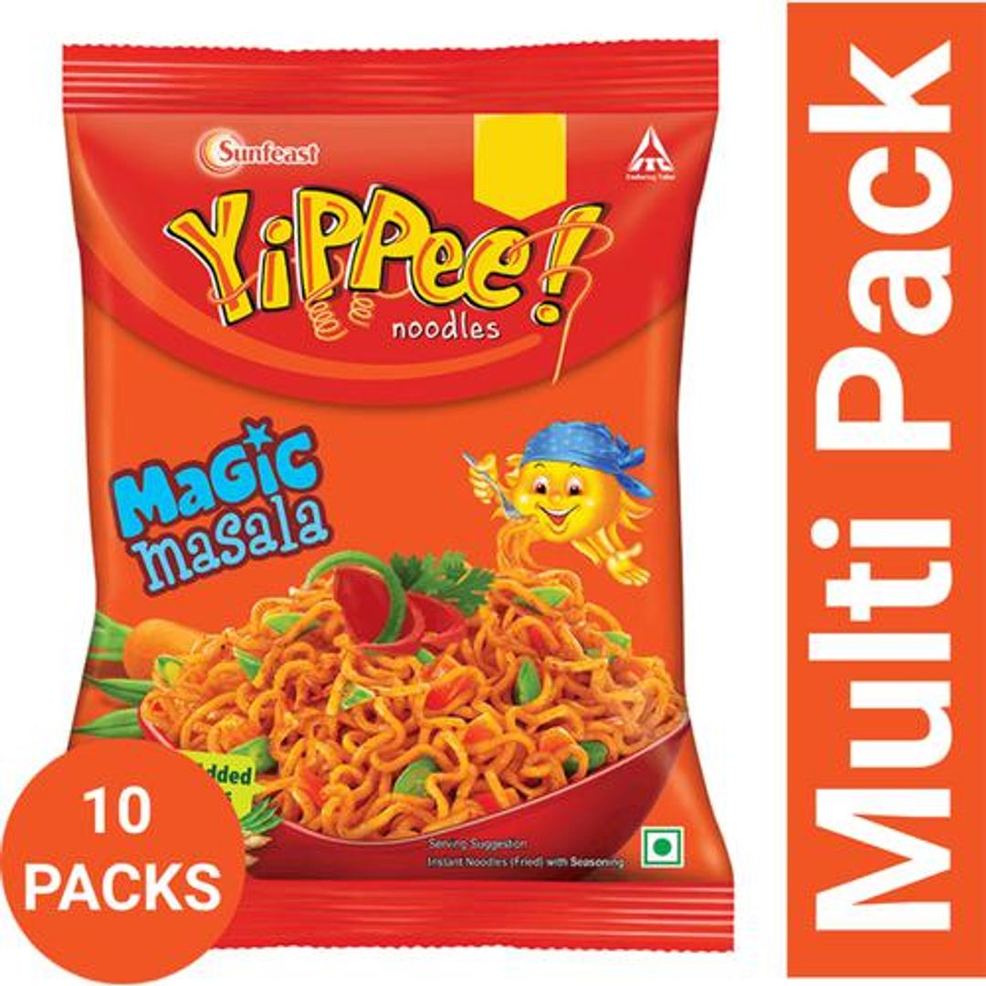 Sunfeast YiPPee! Magic Masala Noodles, 10X55 g (Pack of 10)