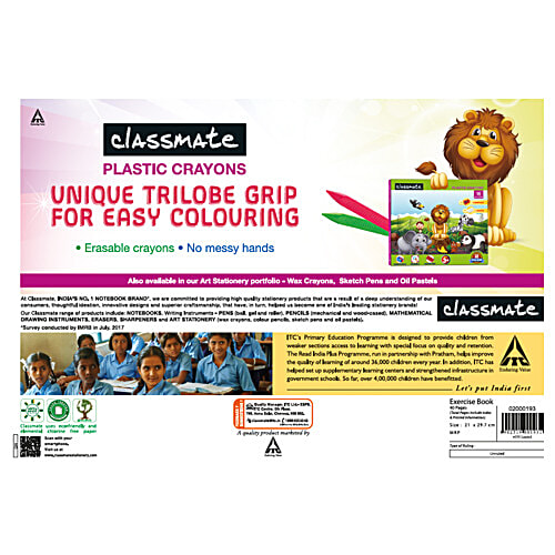 Buy Classmate Drawing Book A4, Unruled Online at Best Price of Rs 105