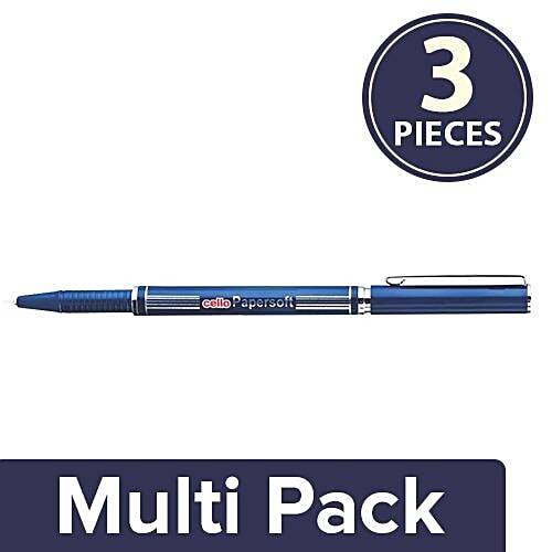 Cello Ball Pen - Blue, Paper Soft, 3x1 pc Multipack 