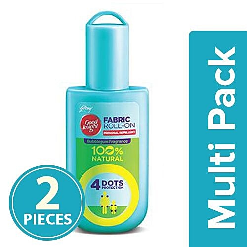 Good Knight Revolutionary Fabric Roll On - Outdoor Mosquito Repellent, 2x8 ml Multipack 
