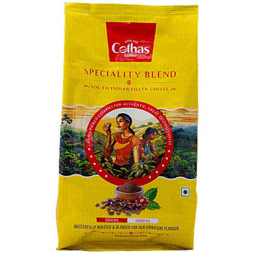 Cothas Coffee Coffee - Powder, Speciality Blend Of Coffee & Chicory Powder, 2x500 g Multipack