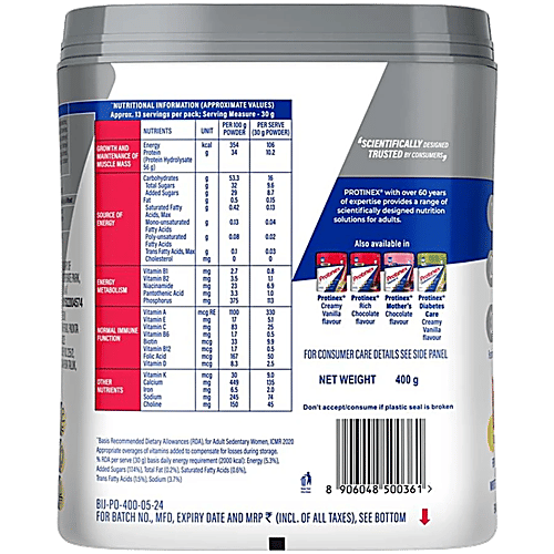 Protinex Nutritional Supplement - High Protein, Original, 2x400 g Multipack