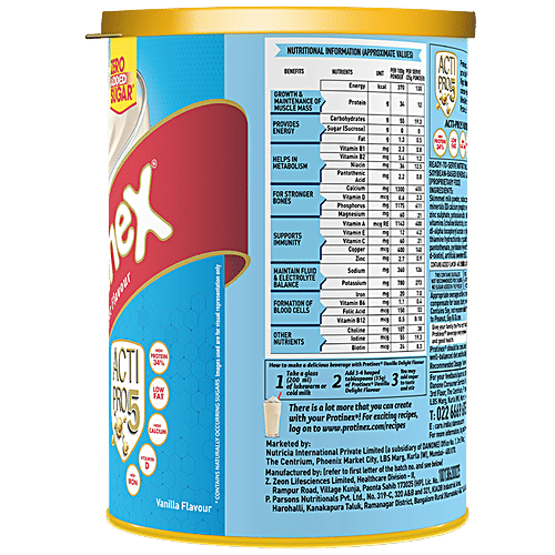 Protinex  Nutritional Supplement - High Protein, Vanilla Flavour, 2x400 g (Multipack) 