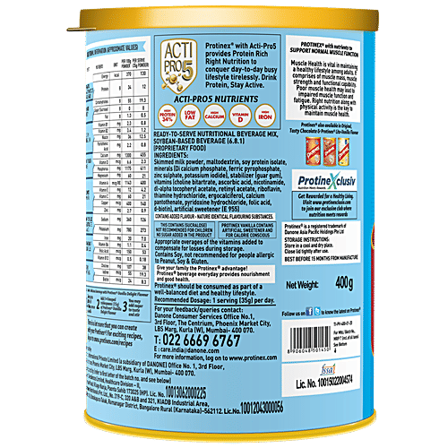 Protinex  Nutritional Supplement - High Protein, Vanilla Flavour, 2x400 g (Multipack) 