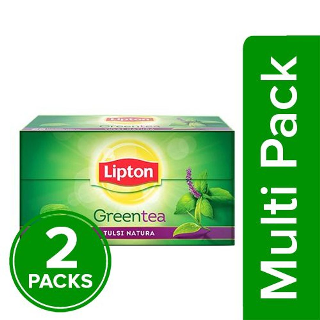 Lipton Green Tea - Tulsi Natura, 2x25 pcs Multipack