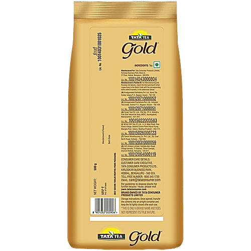Tata Tea Gold Leaf Tea, 2x500 g Multipack 