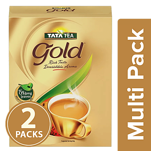 Tata Tea Gold Leaf Tea, 2x500 g Multipack 