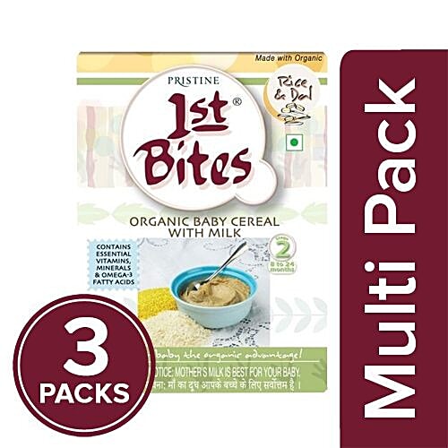 1st Bites Baby Food - Rice & Dal, Stage-2, 8-24 Months, 300 g Pack of 3 